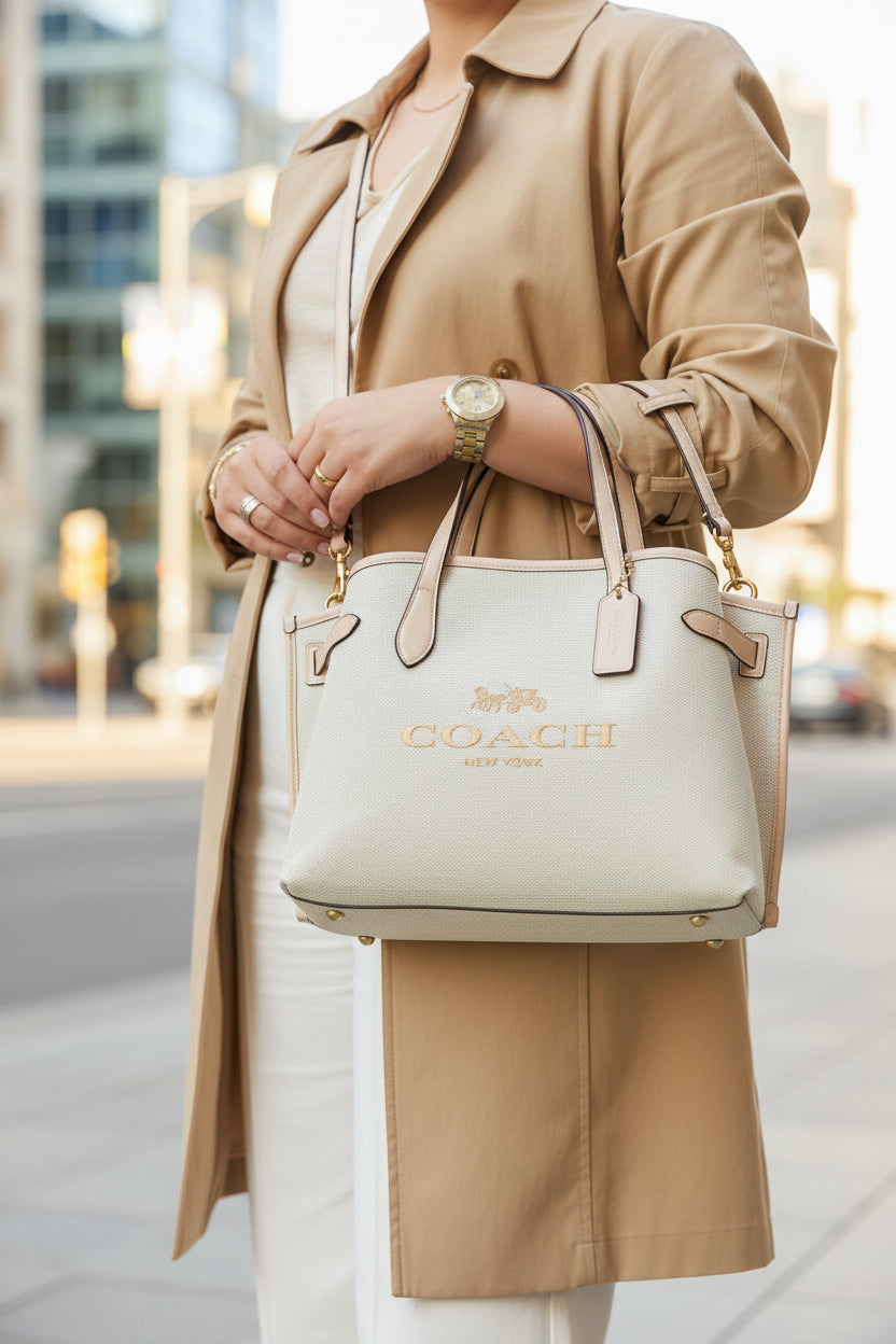 Coach beige &