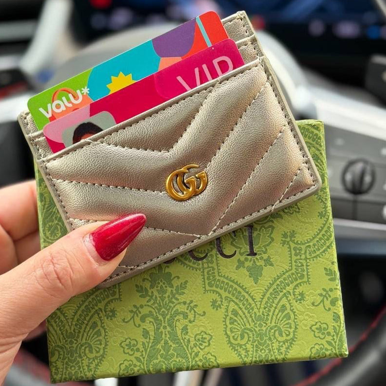 Wallet Mirror G Silver Cardholder