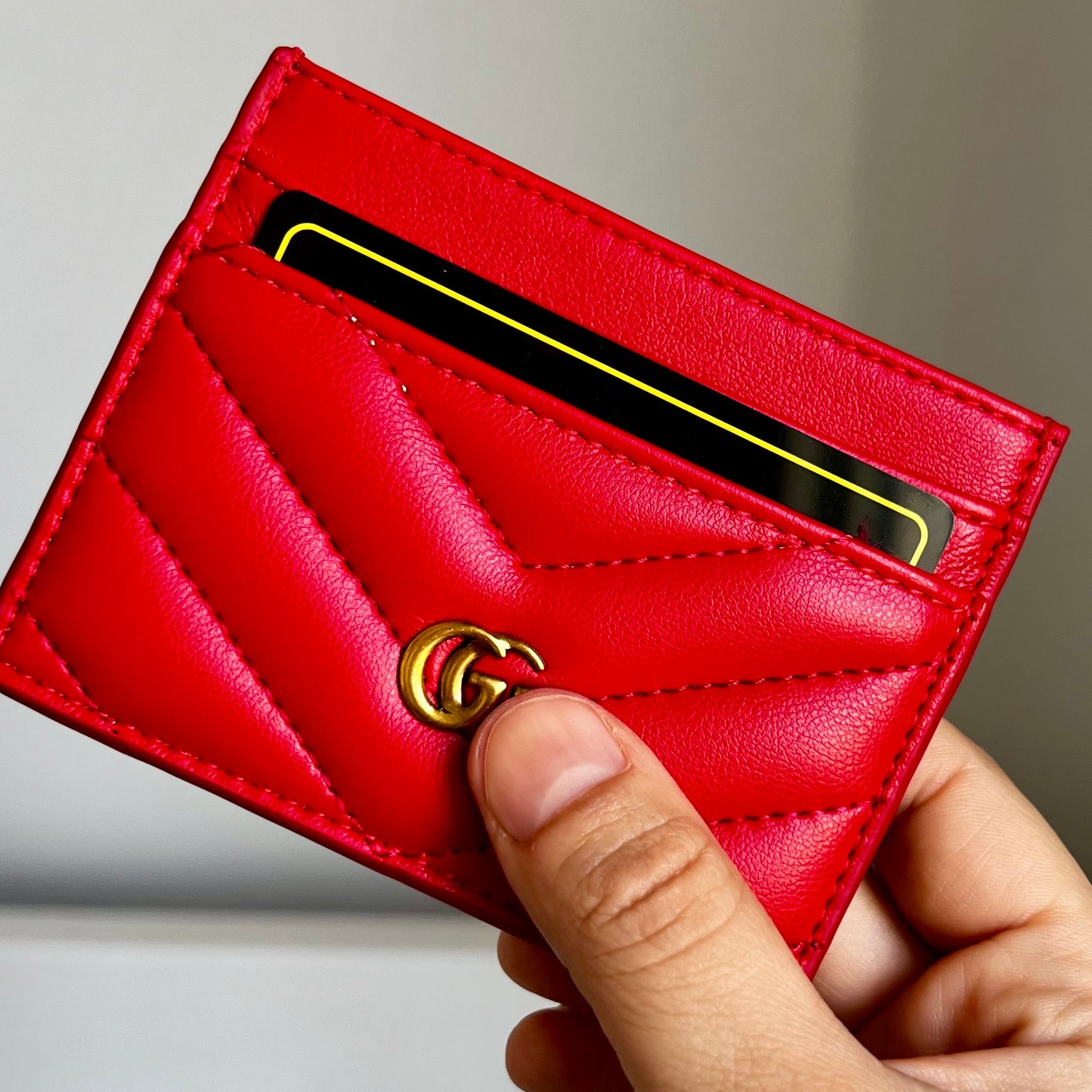 Wallet Mirror G Red Cardholder