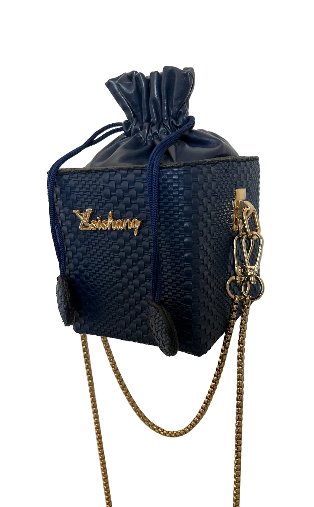 Navy Box Bag