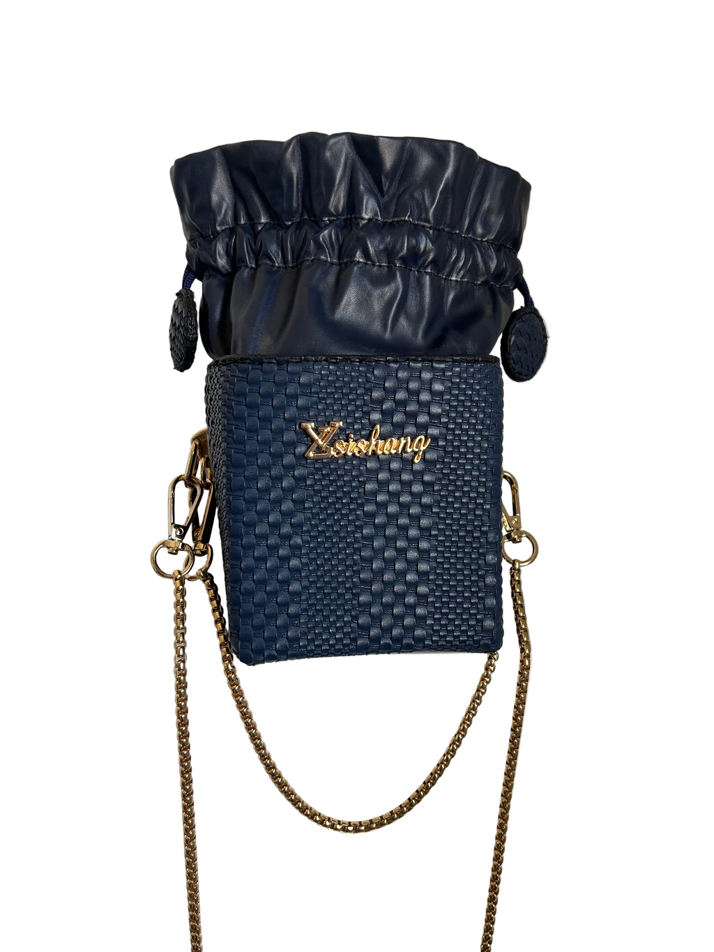 Navy Box Bag