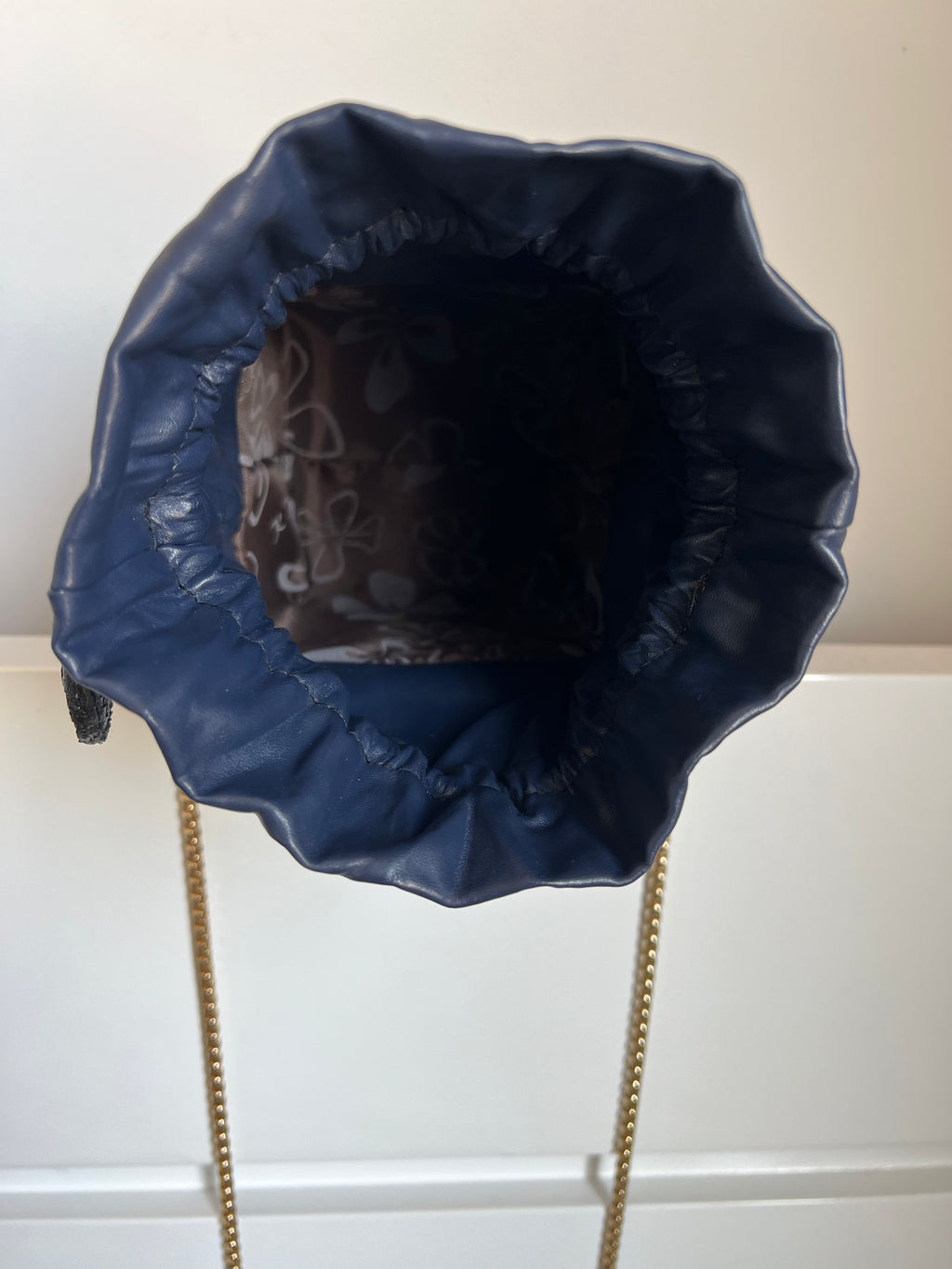 Navy Box Bag
