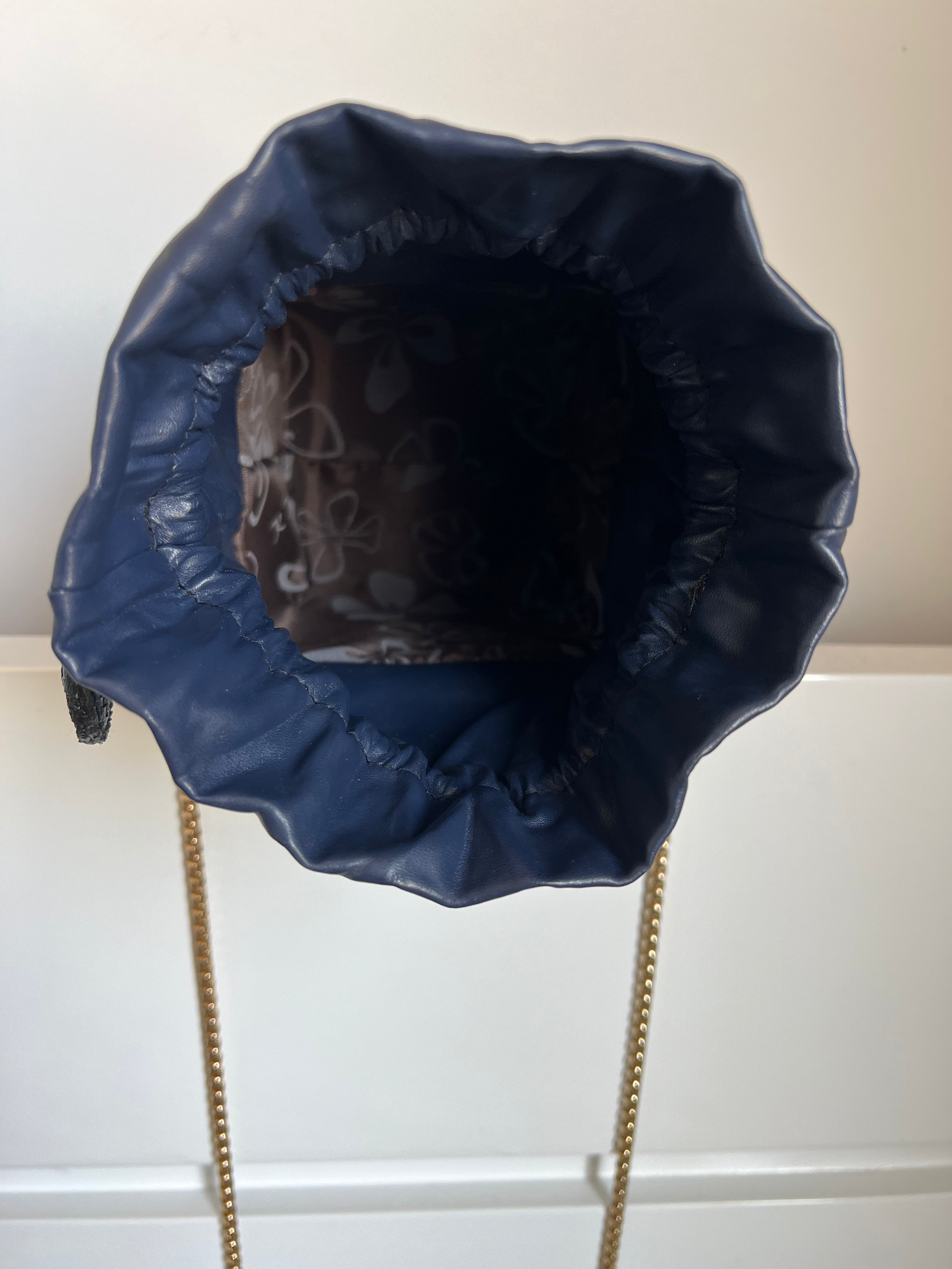 Navy Box Bag