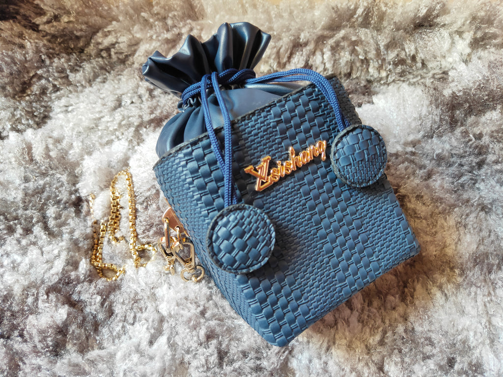 Navy Box Bag